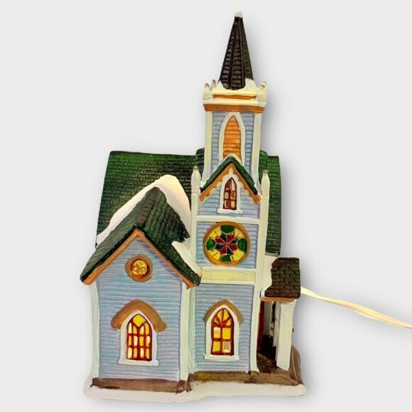 Norman Rockwell Christmas Village Church Building - Picture 4 of 10